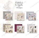 Serendipia El Altillo de los duendes scrapbook material la esquinita scrap sellos coleccion papeles stickers die cuts troqueles 1