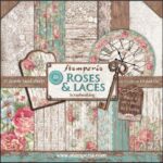 Roses Laces STAMPERIA scrapbook la esquinita del scrap tienda online de scrapbooking venta de colecciones papeles stickers die cuts chapas troqueles suajes sellos