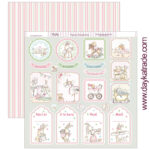 PAPEL ETIQUETAS PERCENTIL NIÑA Dayka Trade la esquinita del scrap scrapbook coleccion papeles die cuts sellos stickers pads