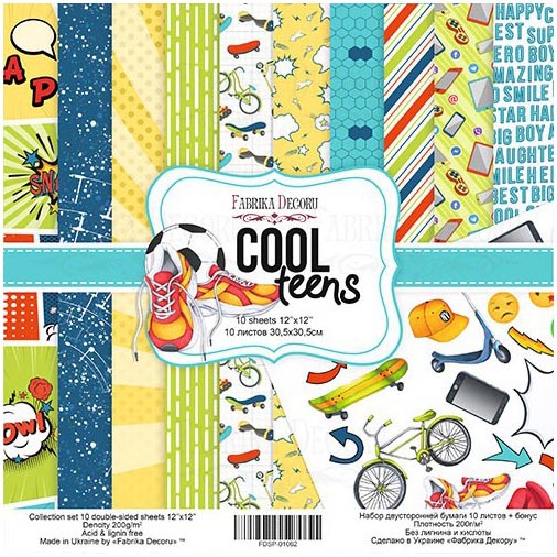 COOL TEENS FABRIKA DECORU la esquinita del scrap scrapbooking papeles stickers perforadoras colecciones sellos tintas die cuts online a