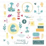 SELLO COMUNIÓN NIÑO IRIRI ESTUDIO scrapbook la esquinita del scrap tienda online de scrapbooking venta de colecciones papeles stickers die cuts chapas troqueles suajes sellos