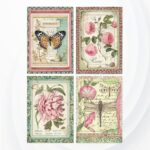 DFSA4361 Botanic Flowers papel de arroz Stampería Mix Media La esquinita del Scrap scrapbooking México