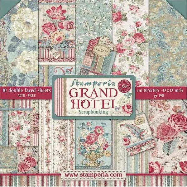 GRAND HOTEL STAMPERIA scrapbook la esquinita del scrap online de scrapbooking coleccion papel stickers die cuts chapas troqueles suajes sellos 1