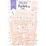 beige set de 50 marcos frames fabrika decoru la esquinita del scrap México scrapbooking 1