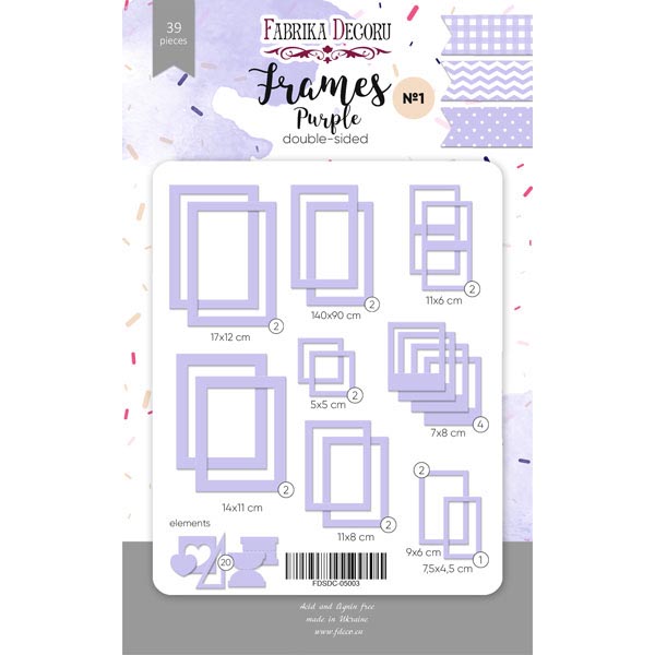 purple set de 50 marcos frames fabrika decoru la esquinita del scrap México scrapbooking 2