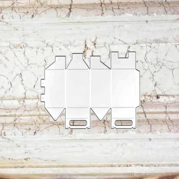 12908 caja 3D con asa SUAJE SUZZY CUT N CUT metálico die cut troquel La esquintia del scrap México tienda online