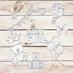 15922 die cut suaje troquel metálico set baby girl niña bebé scrapbook La esquinita del scrap México 1