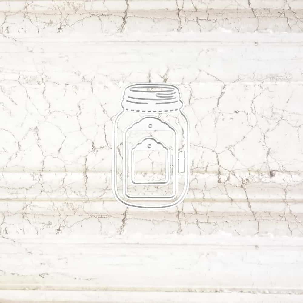 frasco jar tags etiquetas SUAJE SUZZY CUT N CUT metálico die cut troquel La esquintia del scrap México tienda online