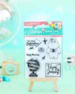 sello hipopótamo AIRES DE LIBERTAD Johanna Rivero colección papeles scrapbook 2019 La esquinita del scrap sellos die cuts herramientas 1