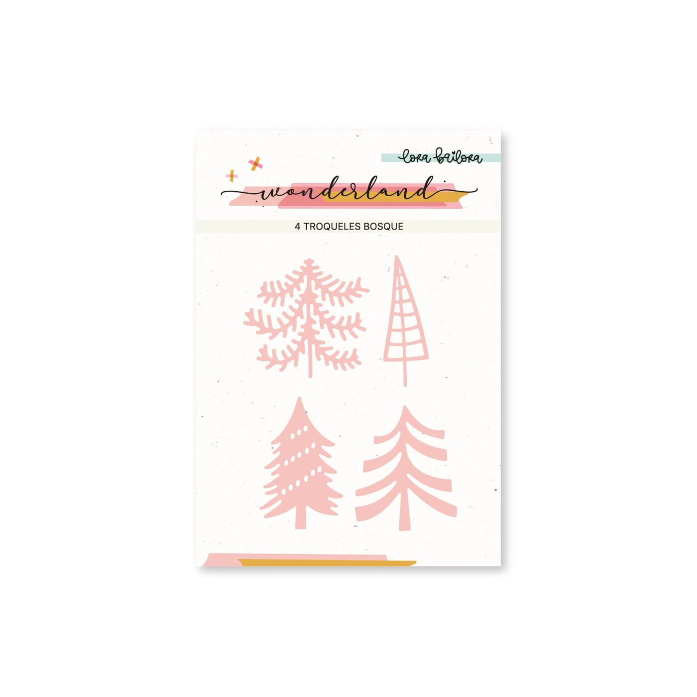 Bloc WONDERLAND Lora Bailora navidad La esquinita del scrap México scrapbook papel suajes die cuts 24 min