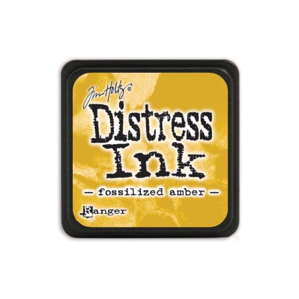 fossilized amber MINI DISTRESS INK PAD ranger Tim Holtz la esquinita del scrap Mexico scrapbook