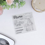 sello con mamá Alúa Cid scrapbooking La esquinita del scrap México 1