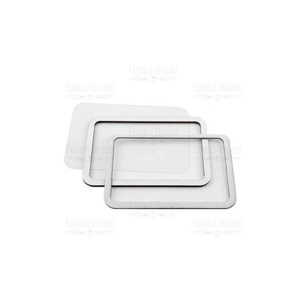RECTÁNGULO PEQUEÑO SHAKER FABRIKA DECORU la esquinita del scrap scrapbooking papeles stickers perforadoras colecciones die cuts sellos tintas troquelados online