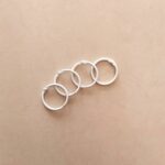 Anilla blanco 30 mm tipo aro ring para encuadernar metálicas scrapbooking La esquinita del scrap México 1
