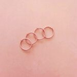 Anilla rosa vintage 30 mm tipo aro ring para encuadernar metálicas scrapbooking La esquinita del scrap México 1