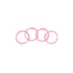 set de 4 anillas de 30mm rosa ballet La esquinita del scrap México-hd