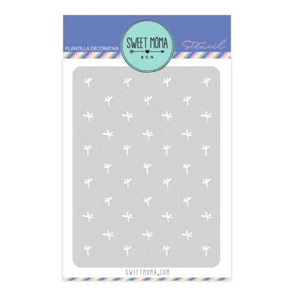 stencil flor diente de león Sweet Möma Alma Dulce scrapbook La esquinita del scrap México