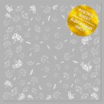 papel vellum foil blanco diente de león libélula Fabrika Decoru scrapbook La esquinita del scrap México