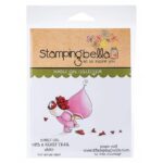 bundle girl with a Heart Trail EB915 rubber stamp sello de caucho STAMPING BELLA scrapbook La esquinita del scrap Meéxico