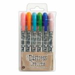 set 6 DISTRESS CRAYONS Tim Holtz Ranger scrapbook La esquinita del scrap México