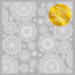 papel acetato foil blanco mandalas FABRIKA DECORU scrapbooking La esquinita del scrap México