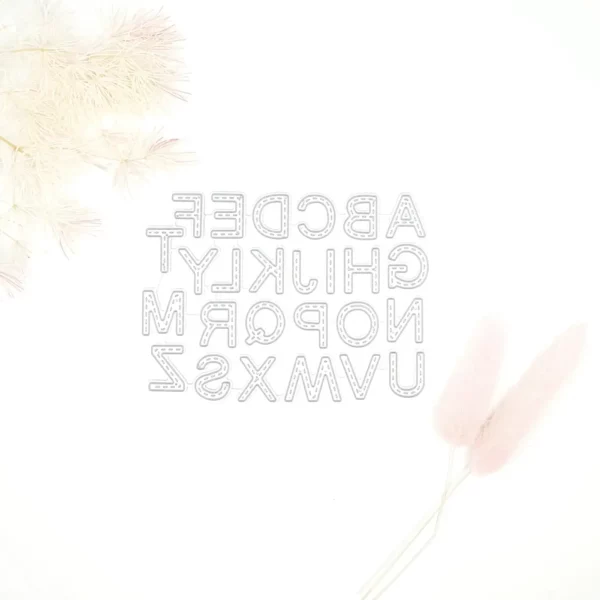 099149 letras abecedario mayúsculas pespunteadas