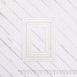 129099 SB-1591 set de marcos doble festón y pespunte suaje troquel metálico cutting die scrapbook La esquinita del scrap México 1