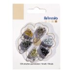 11006073 set 120 brads encuadernadores clasicos dorado plateado Artemio la esquinita del scrap scrapbooking papeles colecciones sellos tintas die cuts online 1