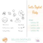 sello digital Pinky La esquinita del scrap México Señorita Mantequilla digistamp