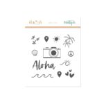 sello verano ALOHA Mintopía verano vacaciones viajes playa scrapbooking La esquinita del scrap México