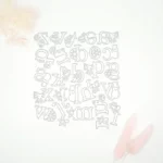 179023 abecedario de letras decoradas de navidad