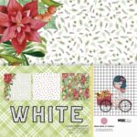 kit papeles vellum colección WHITE de Elena Roche navidad scrapbooking La esquinita del scrap México