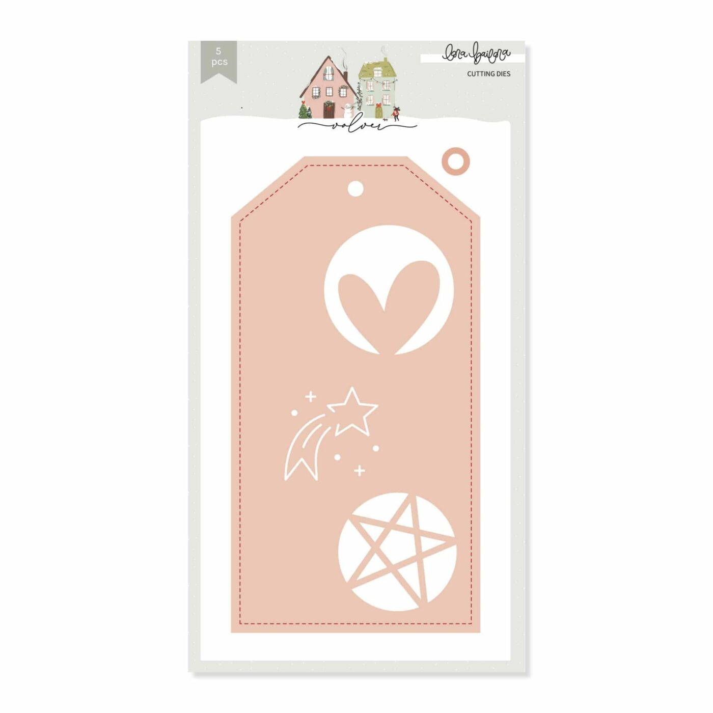troquel etiquetas milori colección VOLVER Lora Bailora scrapbooking navidad La esquinita del scrap México