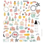 die cuts ilustraciones colección DICIEMBRE Mintopía scrapbooking navidad invierno La esquinita del scrap México