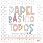 papel básico topos 12x12 Alúa Cid Scrapbooking La esquinita del scrap México