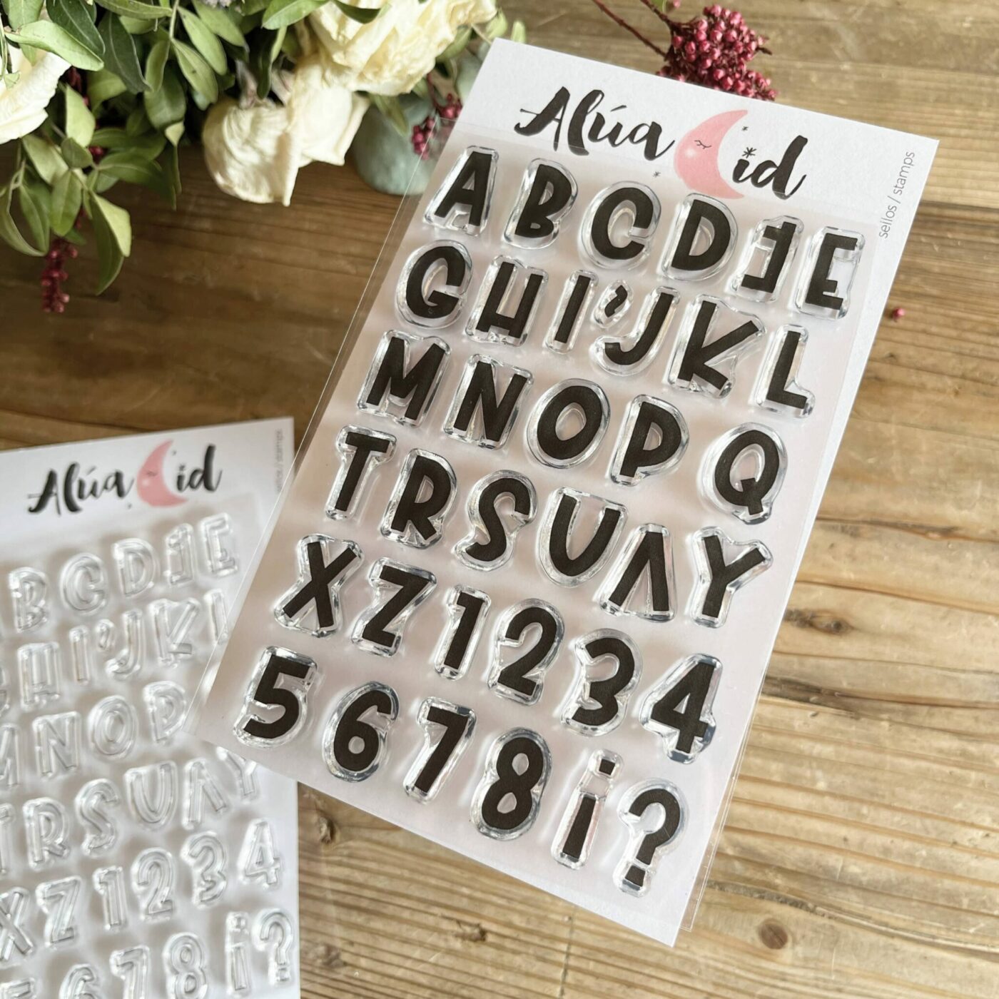 sello alfabeto letras abecedario ABC Bunch mini Alúa Cid scrapbooking La esquinita del scrap México