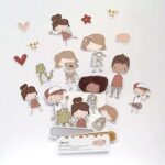 set de die cuts ilustraciones Patio - Alúa Cid