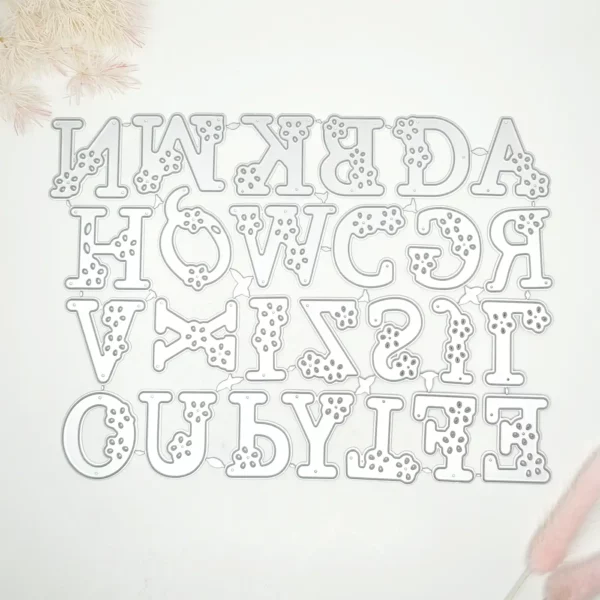 259001 abecedario mayúsculas con decoración de flores