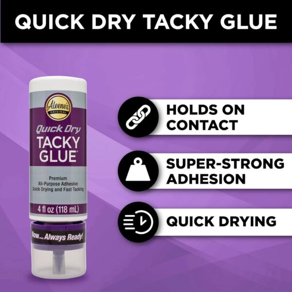 pegamento adhesivo tacky glue quick dry always ready