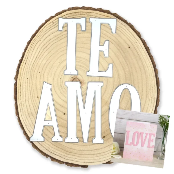 Troquel alfabeto mayúsculas XXL de 100 mm de alto para títulos, banners y decoraciones