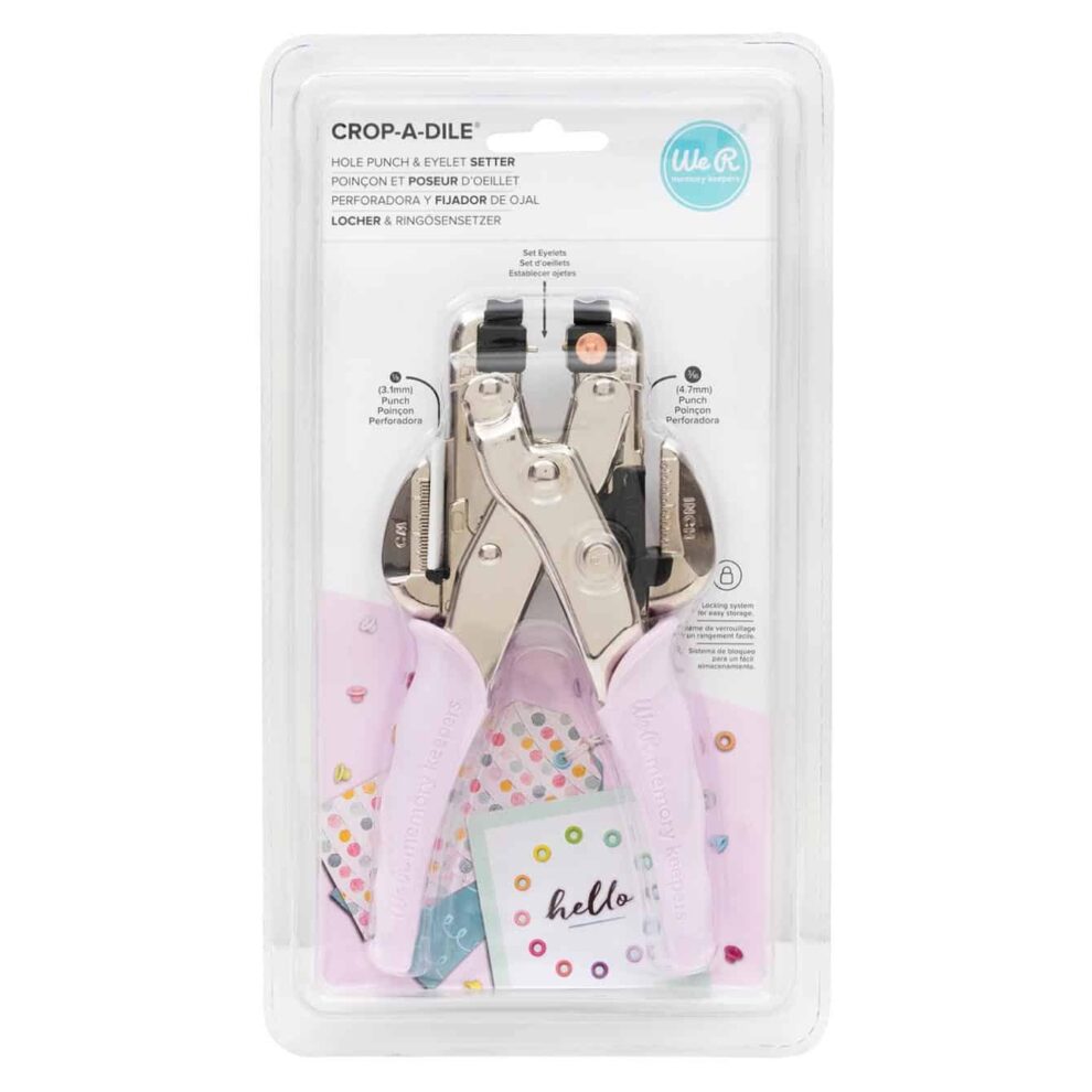 Crop a Dile rose gold perforadora y remachadora de eyelets WRMK La