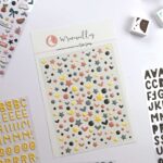 maxi set stickers enamel dots colección Maravillas Alúa Cid scrapbooking La esquinita del scrap México