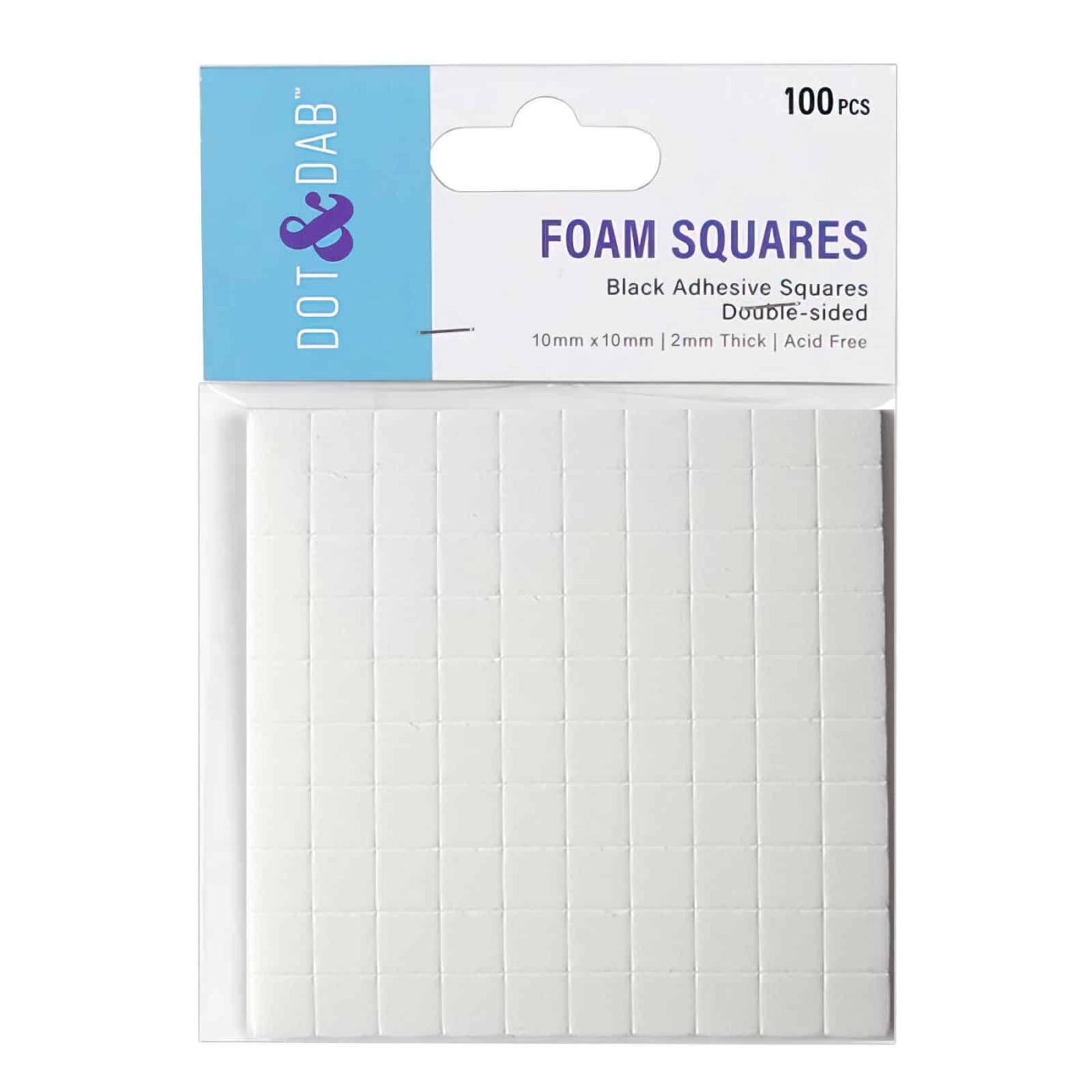 foam squares 10mm x 10mm x 2mm 400uds Dot & Dab scrapbooking La esquinita del scrap México 1