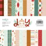 set de papeles 12x12 colección JOY Mintopía studio scrapbooking navidad La esquinita del scrap México