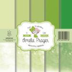 set de 6 papeles Beautiful Greens AMELIE PRAGER scrapbooking La esquinita del scrap México