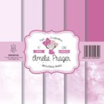 set de 6 papeles Beautiful Pinks AMELIE PRAGER scrapbooking La esquinita del scrap México