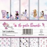 set de 6 papeles Me gusta llamarte AMELIE PRAGER scrapbooking La esquinita del scrap México