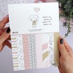 bloc de 24 papeles de 6x8 colección New Love Alúa Cid scrapbooking La esquinita del scrap México