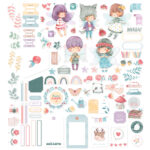 set de die cuts Chibi en el Bosque PARAES MINTOPÍA scrapbooking La esquinita del scrap México 0