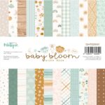 colección BABY BLOOM 12x12 una cara Mintopía scrapbooking La esquinita del scrap México